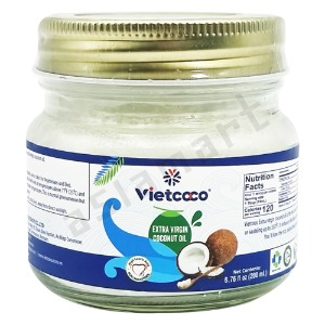 비엣코코 비정제 저온압착 엑스트라버진 코코넛오일 200ml vietcoco extra virgin coconut oil